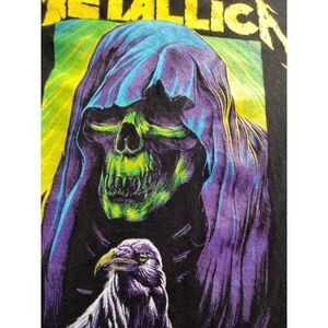 Metallica Band t Shirt XL Reaper Volt Yellow on Black‎